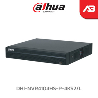 DAHUA เครื่องบันทึก 8 ล้านพิกเซล 4K มี POE 4 ช่อง รุ่น DHI-NVR4104HS-P-4KS2/L