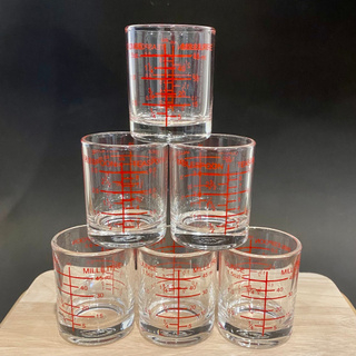 แก้วชอต shot glass มีสเกล 1.5oz / 45ml / 3tbsp / 9tsp Lucky (ราคา/แพ็ค(บรรจุ6ใบ)) รูปที่ 3