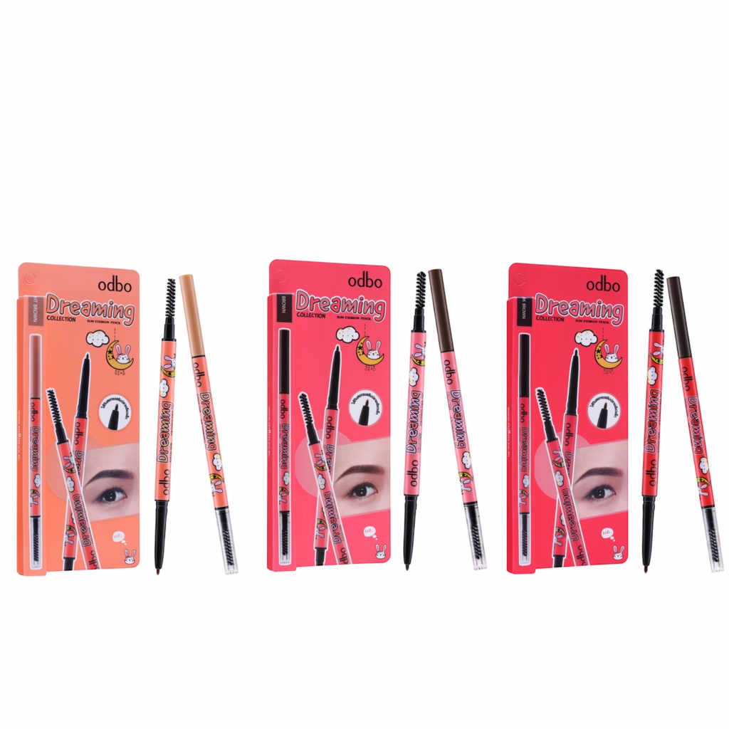OD730 ODBO Dreaming Collection Slim Eyebrow Pencil โอดีบีโอ ดรีมมิ่ง คอลลเลคชั่น สลิม อายบราว เพ็นซิล ดินสอเขียนคิ้ว