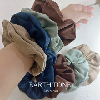 Earth Tone - Scrunchies ยางมัดผม ยางรัดผม มินิมอล ผ้าแคนวาส