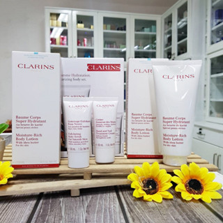 Clarins Moisture Rich Body Lotion 200ml ผลิต2022 ครีมบำรุงผิวกายสำหรับผิวแห้ง