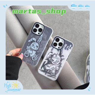 ❤️ส่งของขวัญ❤️ เคสไอโฟน 11 12 13 14 Pro Max กระต่าย ความคิดสร้างสรรค์ หมีน้อย สไตล์คู่รัก Case for iPhone สาวน่ารักหัวใจ