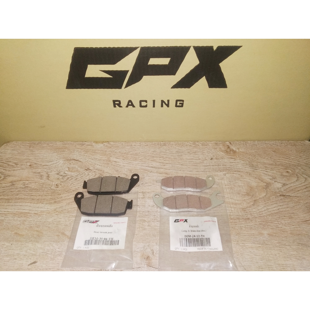 ผ้าเบรค GPX DEMON 125 สินค้าใหม่ ของแท้ศูนย์