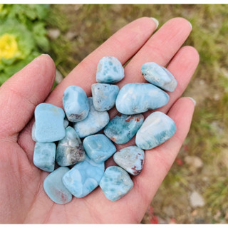 1 Pc Natural Larimar Tumble Stone,Quartz crystal gravel,Home Decoration,Mineral specimens,Reiki Healing,Crystal Gifts,