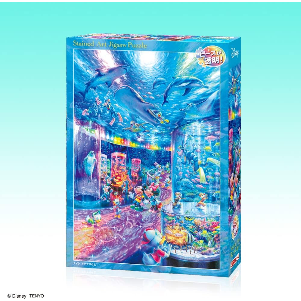 [สินค้าพรีออเดอร์] Tenyo Disney Night Aquarium jigsaw puzzle จิ๊กซอว์นำเข้า 500, 1000 ชิ้น