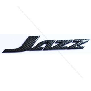 โลโก้ Jazz ลาย เคฟล่า ติดท้ายรถ สำหรับ ฮอนด้า แจ๊ส Honda Jazz GE 2008-2013