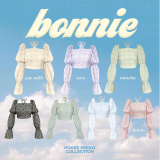 🐰POKEE BONNIE เสื้อเเขนยาวลายดอกไม้สุดคิ้วท์