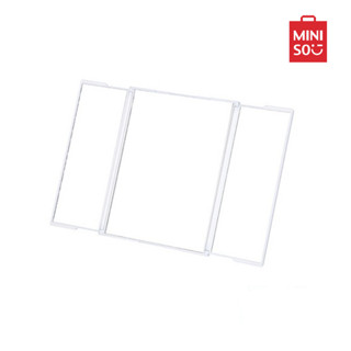 MINISO กระจก3ด้านแบบพับเก็บ ทรงสี่เหลี่ยม