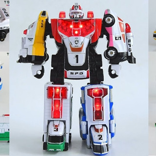 หุ่นยนต์ ขบวนการ เดกะเรนเจอร์ เดกะเรนเจอร์โรโบ Dekaranger ( DX Dekaranger Robo ) ของแท้ Bandai จากประเทศญี่ปุ่น