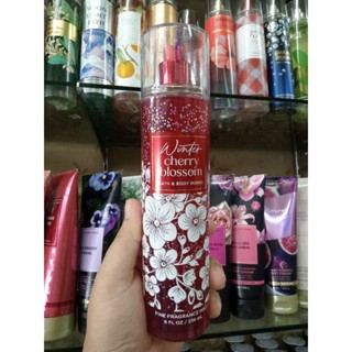 Bath &amp; Body Works Winter Cherry Blossom Fragrance Mist 236ml. ของแท้