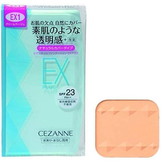 Cezanne EX Plus SPF23 PA++ แป้งผสมรองพื้น ปกปิดอย่างเป็นธรรมชาติ ควบคุมความมัน ผิวเรียบเนียน คุณภาพดี จากญี่ปุ่นค่ะ