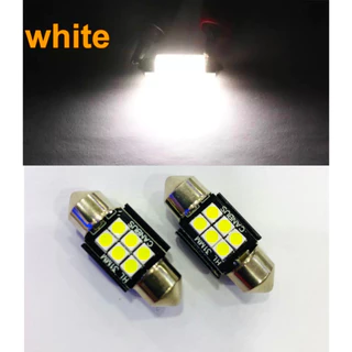 หลอดไฟเพดาน LED (1หลอด) 6SMD 31MM 3030 ไฟแคปซูล ใส่ได้ 12V สว่างมาก สีไอซ์บลู-สีขาว