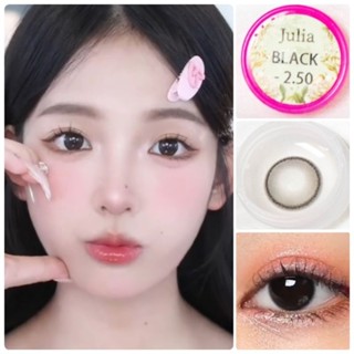 คอนแทคเลนส์ รุ่น Mini Julia สีเทา/ตาล/ดำ Gray/Brown/Black มีค่าสายตาปกติ  (0.00)