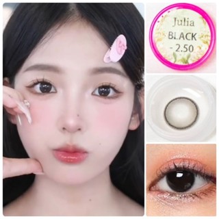 คอนแทคเลนส์ รุ่น Mini Julia สีเทา/ตาล/ดำ Gray/Brown/Black มีค่าสายตาปกติ  (0.00)