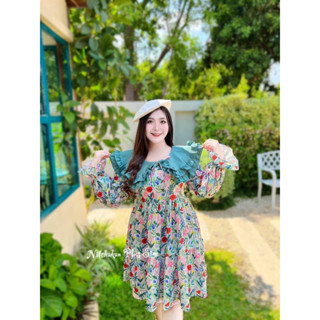 🔥Plussize🔥เดรสคนอ้วน🔥 L 40-48   XL 50-58