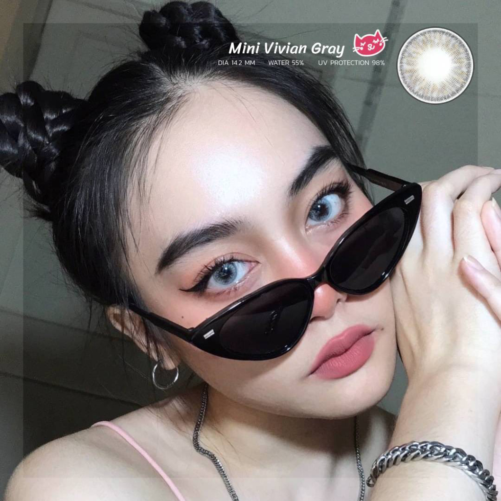 🌸Mini Vivian  สายตา ปกติ ถึง -5.00 :Kitty Kawaii ขนาด มินิ