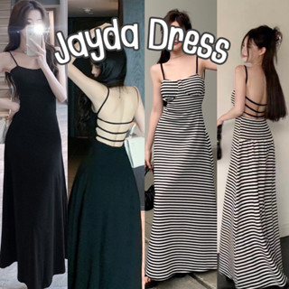 เดรสยาวสายเดี่ยวเว้าโชว์หลังสุดเซ็กซี่ Jayda Dress