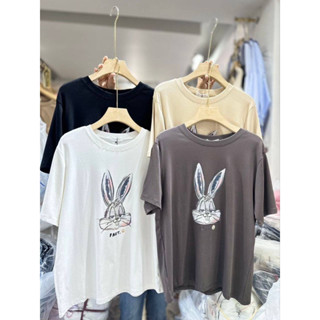 เสื้อยืดลายบันนี่ FAUT 🐇ป้าย its me basic