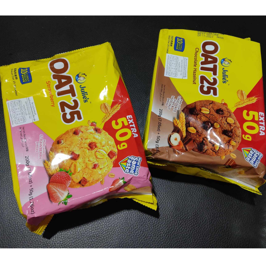 EXP10/2023 ขนมคุกกี้ Oat 25 จาก Julie's ขนาด250g Julie’s OAT 25