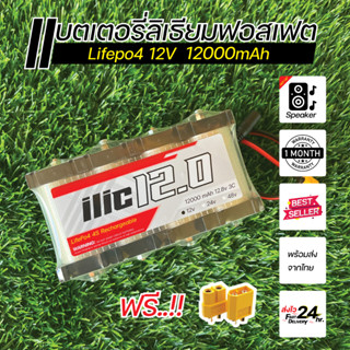 แบตเตอรี่ลิเธียมฟอสเฟต Lifepo4 4s 12V 12000mAh รุ่นหัวน๊อต ประกอบพร้อมใช้งาน DIY