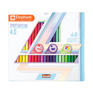 สีไม้ตราช้าง Elephant ดินสอสีไม้แท่งยาว พรีเมี่ยม สีไม้แท่งยาวด้านเดียว ดินสอสีไม้ สีศิลปะ สีไม้ระบายสี อุปกรณ์การเรียน