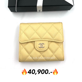 New chanel tri-fold wallet สีเหลือง น่ารักมากๆๆ