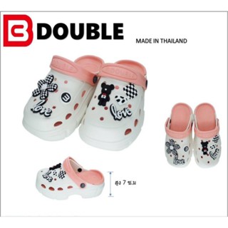 รองเท้าหัวโตติดอะไหล่ยี่ห้อdoubleรุ่นte3111-2size35-40คละสี