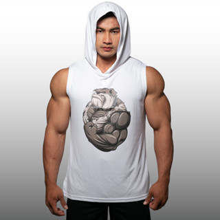 BULLDOG เสื้อฮู้ดแขนกุด Sleeveless Hoodies