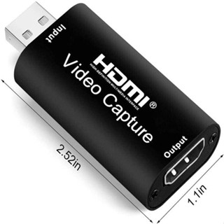 Video Capture Card การ์ดจับภาพวิดีโอเสียง 4K HDMI เป็น USB 2.0 FR PS4 เกม DVD Game/Video Live Hdmi Capture Card