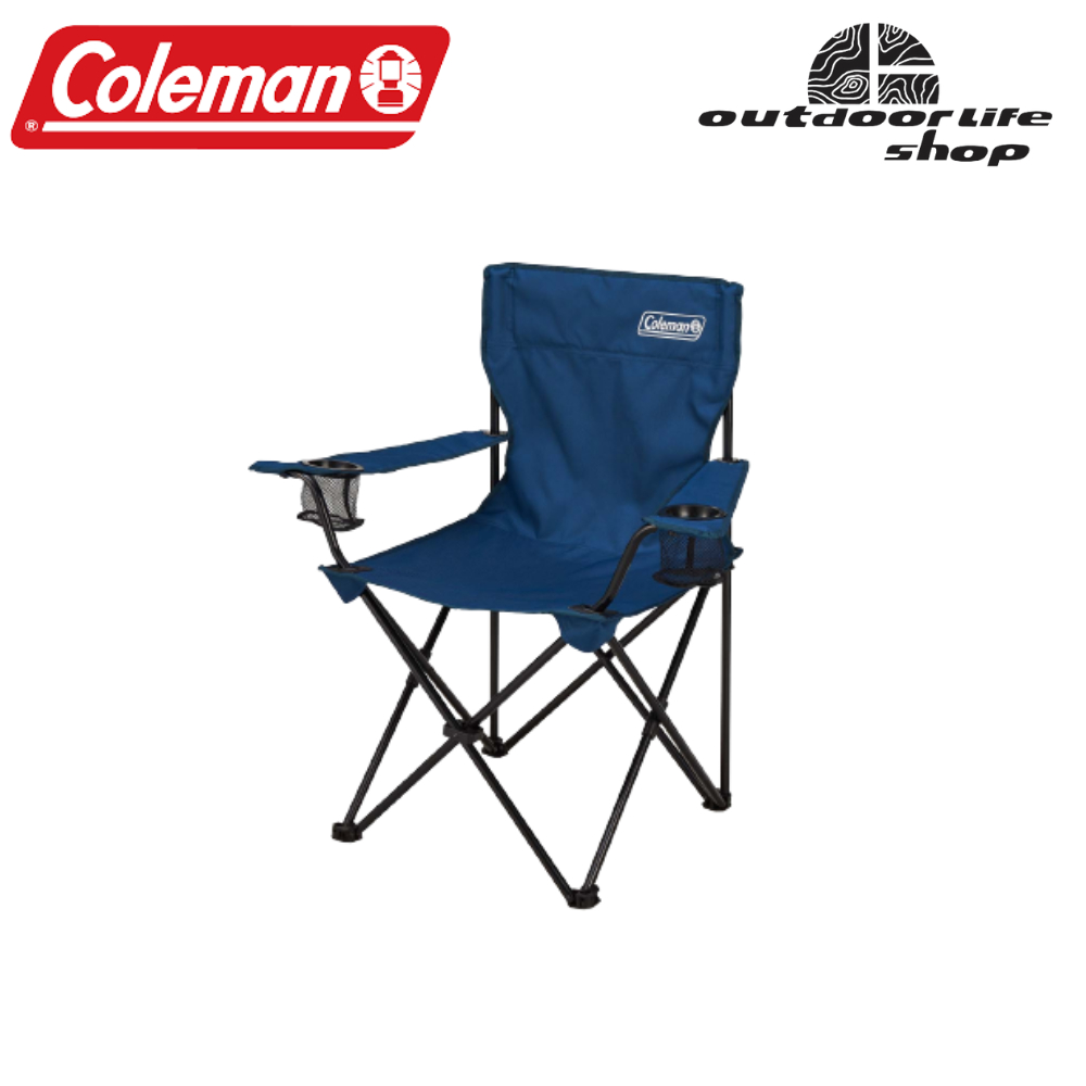 coleman jp arm chair เก้าอี้พับพร้อมแขนพัก สีน้ำเงิน