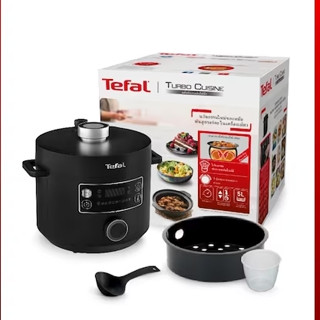 TEFAL หม้ออัดแรงดันไฟฟ้า Turbo Cuisine ขนาด 5 ลิตร รุ่น CY755866 สีดำ