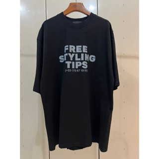 เสื้อแขนสั้น FREE STYLING T-SHIRT งานดีสุด ทรง oversized พร้อมส่ง Size XS / S / M