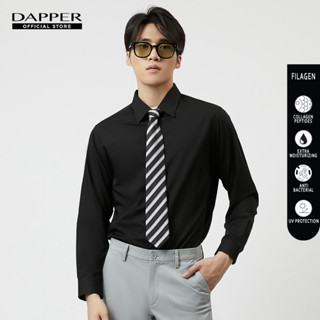 DAPPER เสื้อเชิ้ตแขนยาว FILAGEN ทรง Regular Fit สีดำ (BSLB1/177RF)