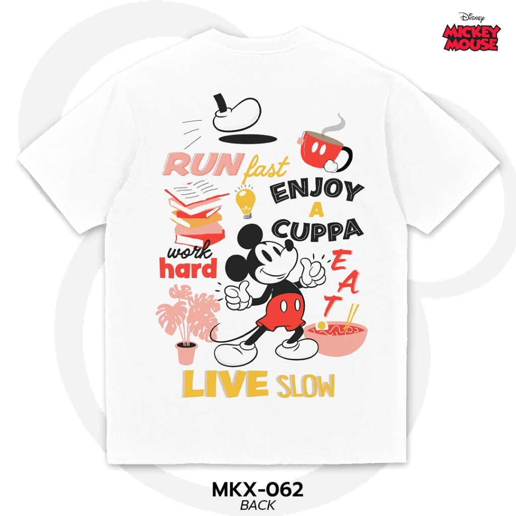 Power 7 Shop เสื้อยืดการ์ตูน Mickey Mouse คอลเลคชั่น "Mickey Mondays" ลิขสิทธ์แท้ DISNEY (MKX-062) — صورة 3