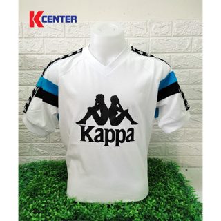 KAPPA เสื้อยืดแขนสั้นผู้ชาย ทรงเพรียว คอวี รุ่น GA-31FM พิมพ์โลโก้ด้านหน้า