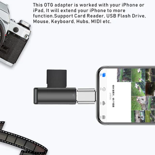 🔥NEW🔥 iP USB Adaptor OTG Mcdodo USB 3.0 อะแดปเตอร์แปลงเชื่อมต่อ iP กับแฟลชไดรฟ์ USB Type C Convertor
