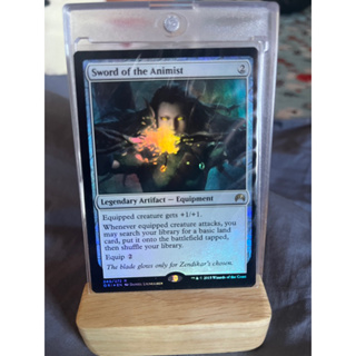 การ์ด MTG Sword of the Animist Foil Artifact Magic the Gathering EDH รุ่น Origin สภาพ Nm