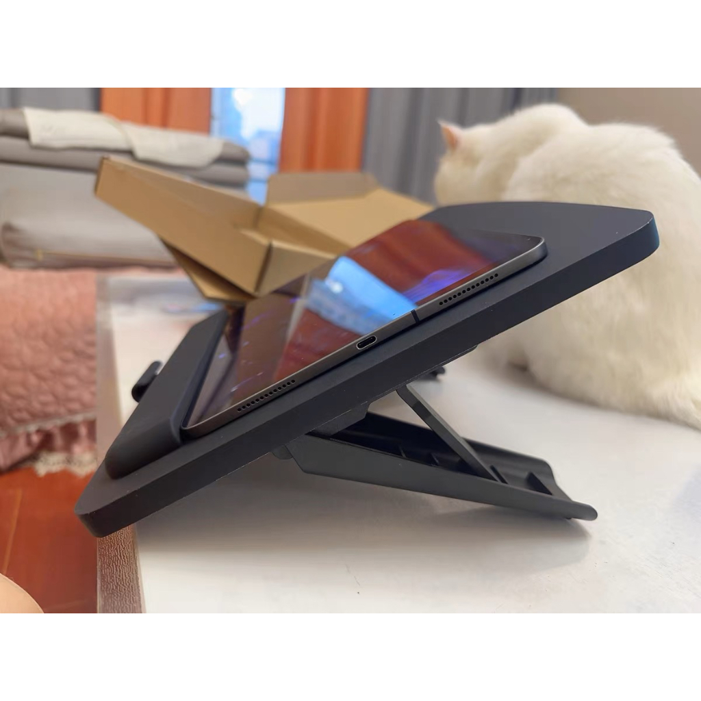 [ 𝐄𝐥𝐞𝐭𝐢𝐮𝐨 ] Pad Base รุ่น 3.1 แท่นวาง ipad สีดำ Upgrade ขนาดใหญ่ขึ้น ปรับระดับได้ ขาตั้งโต๊ะ