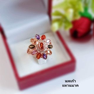 แหวน แหวนพเก้า อินทนิล เพรช หนัก 1 บาท มีทุกไซด์ ไม่มีลอกดำ มีใบรับประกัน