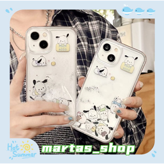 ❤️ส่งของขวัญ❤️ เคสไอโฟน 11 12 13 14 Pro Max การ์ตูน ลูกสุนัข ความคิดสร้างสรรค์ สไตล์คู่รัก Case for iPhone สาวน่ารักหัวใ