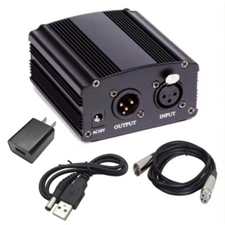 48v Phantom Power Supply สำหรับไมโครโฟน-แถมสายXLR