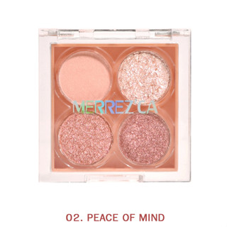 Merrezca Pro Eyeshadow Palette No.02 PEACE OF MIND เมอร์เรซก้า โปร อายแชโดว์ พาเลท