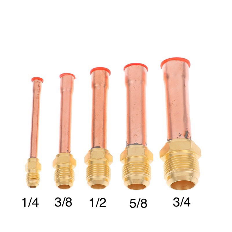 ยูเนี่ยนเชื่อม 1/4" 3/8" 1/2" 5/8" 3/4" 7/8" ,Weld Union brass, ยูเนียนพร้อมท่อทองแดง