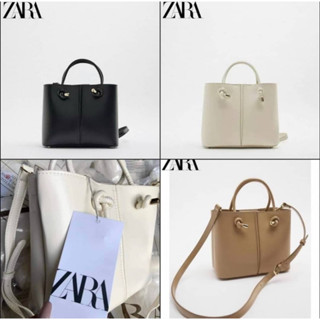 ✨พร้อมส่งจากไทย✨ กระเป๋าสะพายข้างผู้หญิงแฟชั่นแบรนด์เนม Zara ซ่าร่า ทรงเหลี่ยม ใบใหญ่ ป้ายแท็ก สวยดูดี อินเทรนทุกยุค