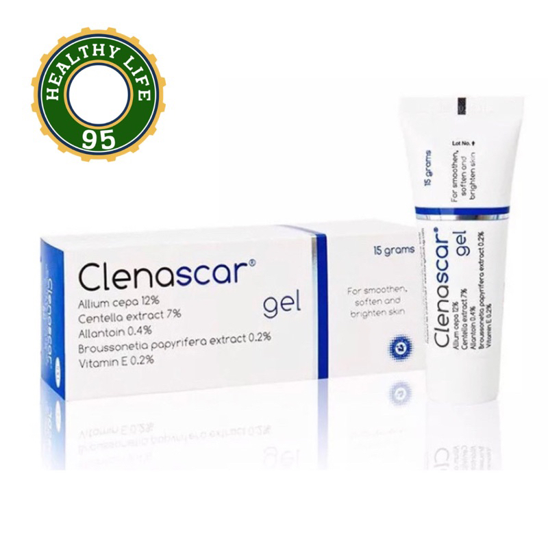 Clenascar Gel 7g,15g เจลบำรุง ช่วยให้ผิวเรียบเนียน สีผิวสม่ำเสมอ ลดรอยดำ รอบแดง รอยสิว รอยนูน ด้วย allium cepa สูงถึง12%