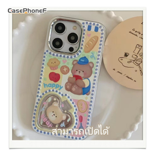 ✨ส่งของขวัญ✨เคส for iPhone 11 14 Pro Max Case for iPhone 12 13 ป้องกันการตก การป้องกัน กระจก สาวน่ารักหัวใจ การ์ตูน