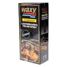 UvProtectant Leather &amp; Vinyl Polish Spary WAXY สเปรย์บำรุงรักษาเครื่องหนังและไวนิล สูตรป้องกันรังสียูวี แว็กซี่ 450ml ชน