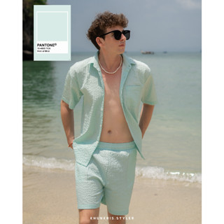 SUMMER II Set  - เซ็ต เสื้อและกางเกง ซัมเมอร์คอลเลคชั่น สีมิ้น