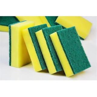 ฟองน้ำ สําหรับทําความสะอาดจาน ฟองน้ำเซลลูโลสพร้อมใยขัด Readycare Cellulose Sponge With Scouring Pad Heavy Duty 1 pc