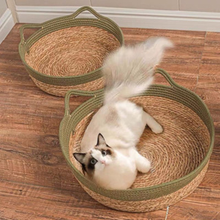 HM-ตะกร้าแมวนอน ตระกร้าที่นอน บ้านแมว ที่นอนสัตว์เลี้ยง ที่นอนแมว ที่นอนหมา